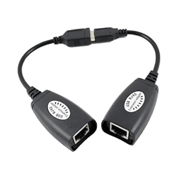 كابل تمديد كابل RJ45 بمنفذ USB 2.0، كابل تمديد RJ45 كات 5/5e/6