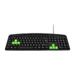 كيبورد بمنفذ USB للكمبيوتر واللاب توب ZR-2608 من زيرو، متعدد الألوان